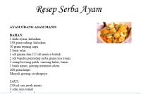 Image of serba ayam